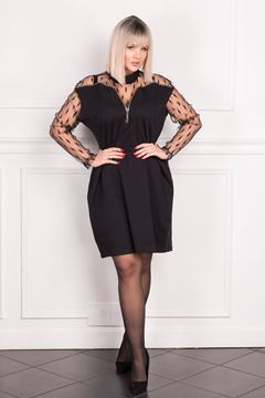 Immagine di PLUS SIZE DRESS WITH ZIP AND CHIFFON